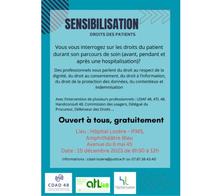 Sensibilisation sur le droits des patients