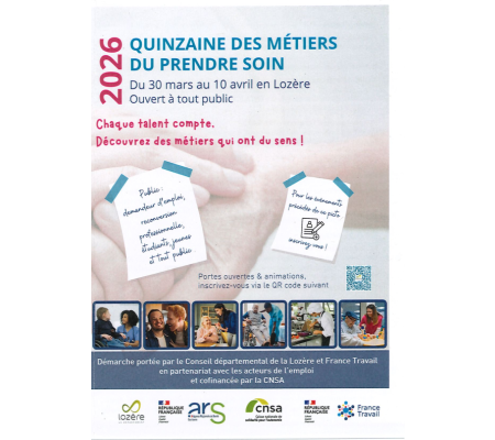 Quinzaine des métiers du prendre soin